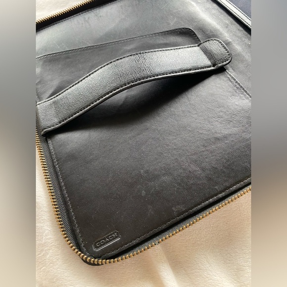 Coach Saffiano Leather iPad Portfolio Case | Black Tablet Sleeve | OS - Picture 12 of 12